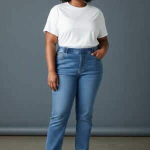 SHEIN Denim Blue‎ Skinny Jeans